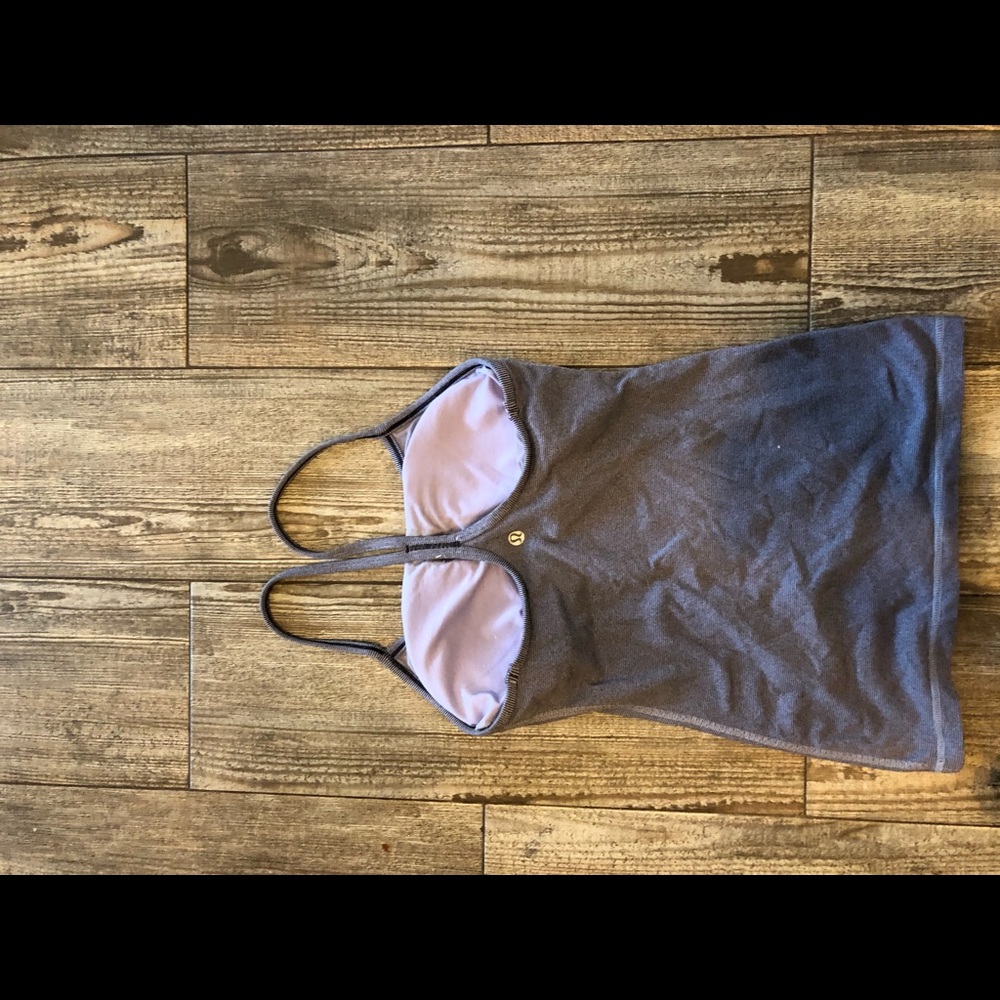 Lululemon striped racer back tank